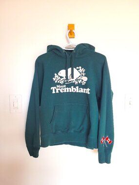 Roots Mont-Tremblant Dark Green Hoodie - Medium